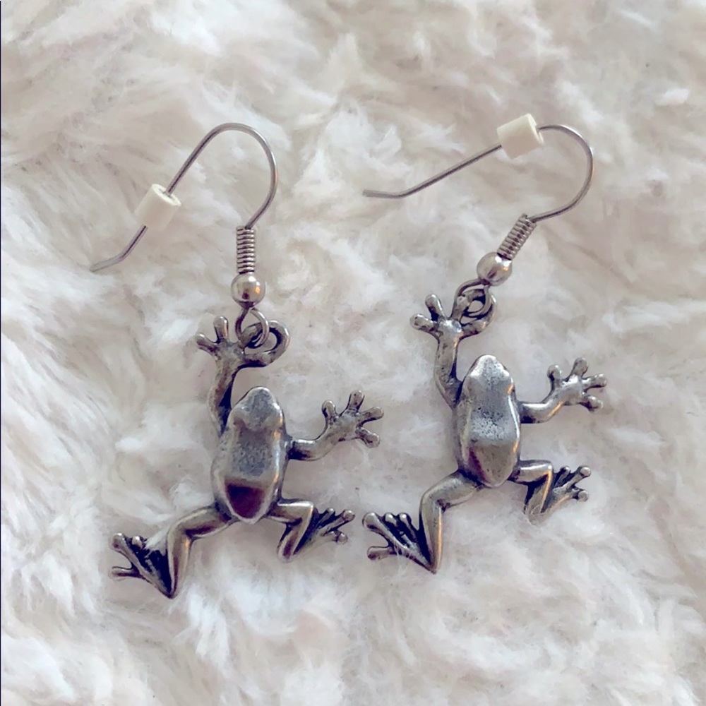 Frog earrings